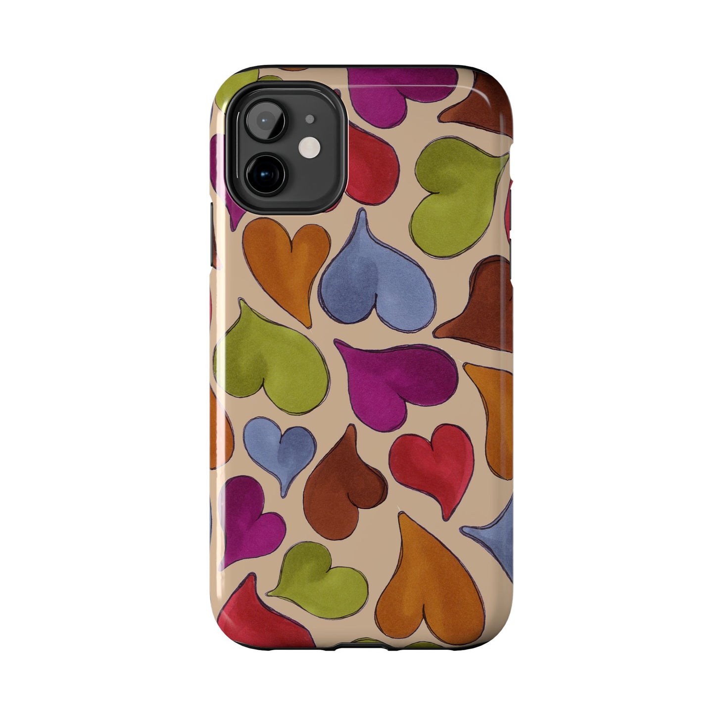 Big Hearted Khaki Phone Case