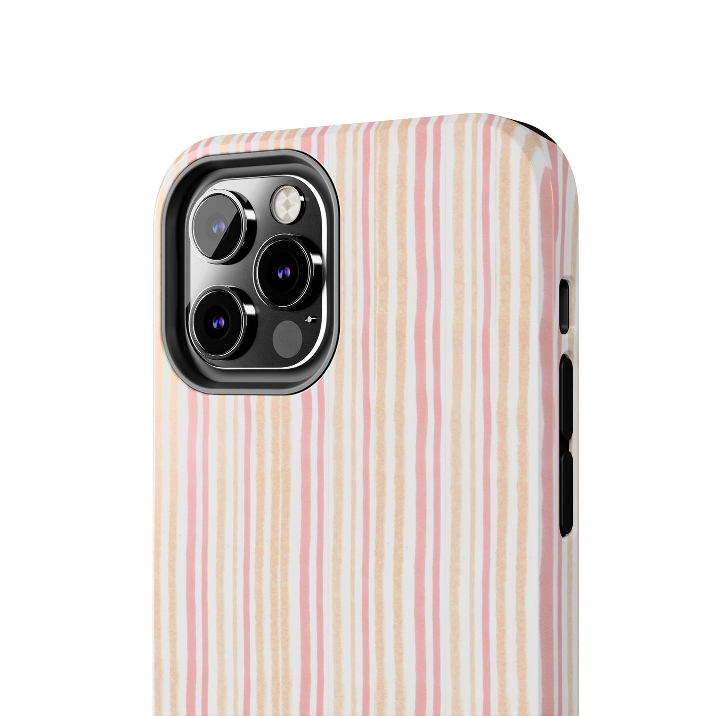 Tri Stripe Peach Phone Case