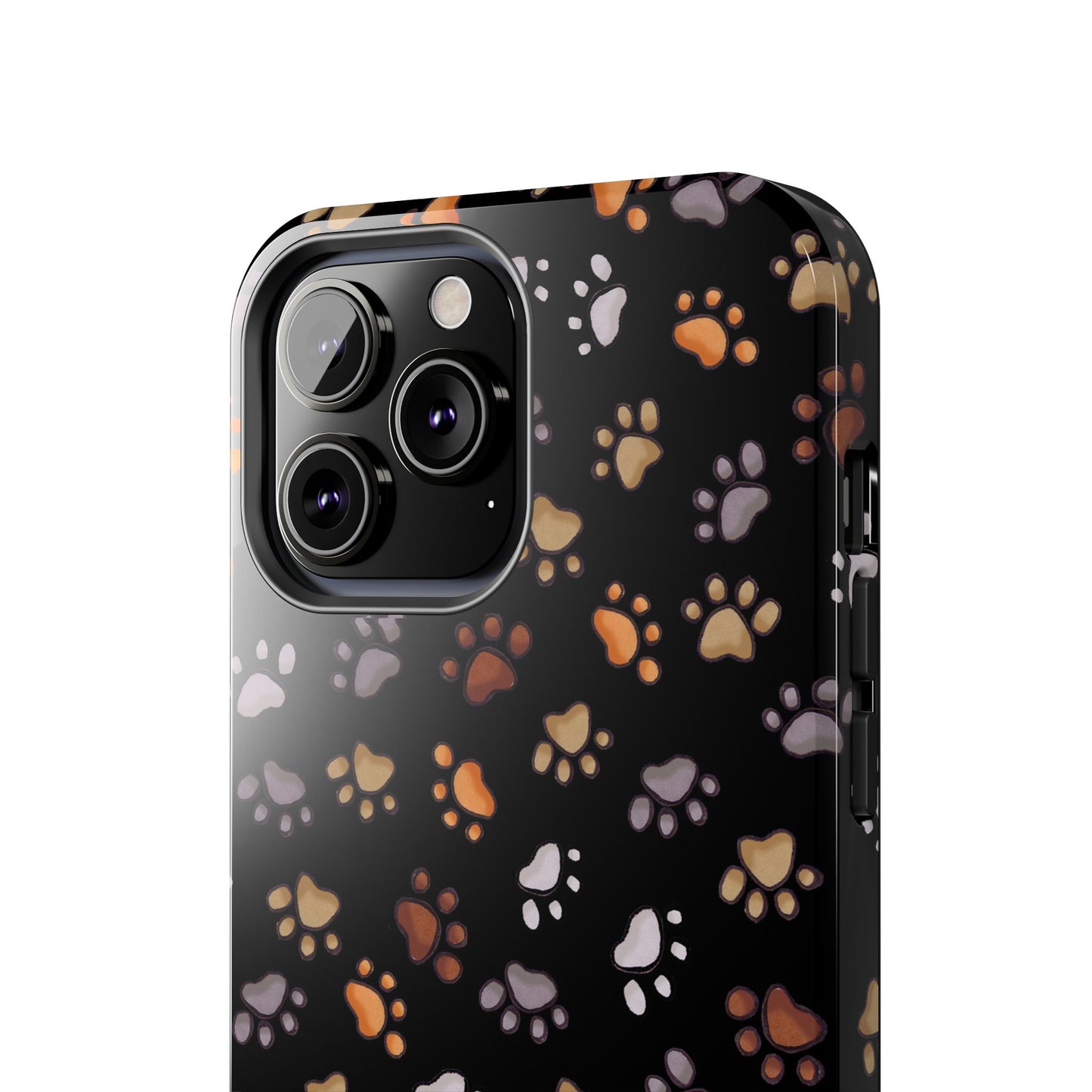 Puppy Paws Black Phone Case