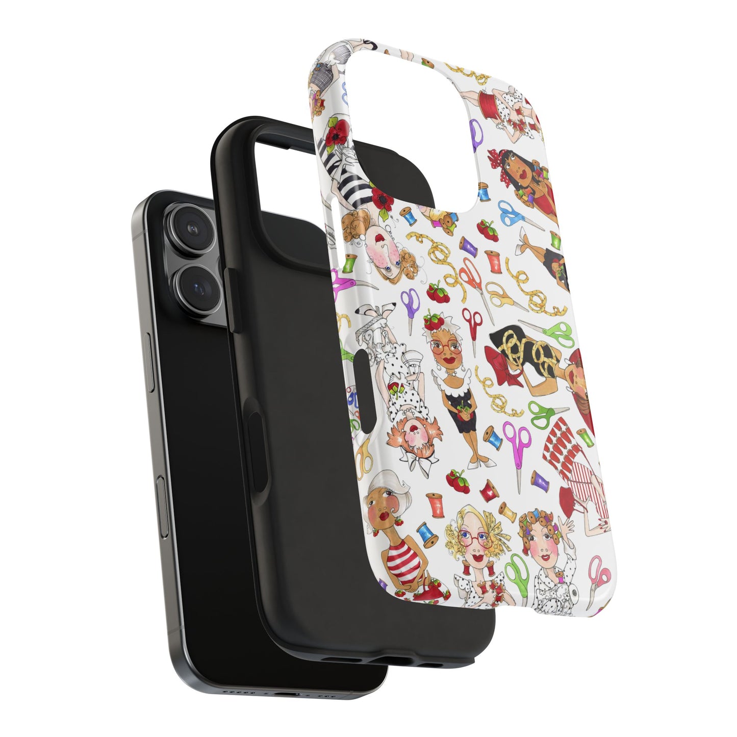 Sew Tossed White Phone Case