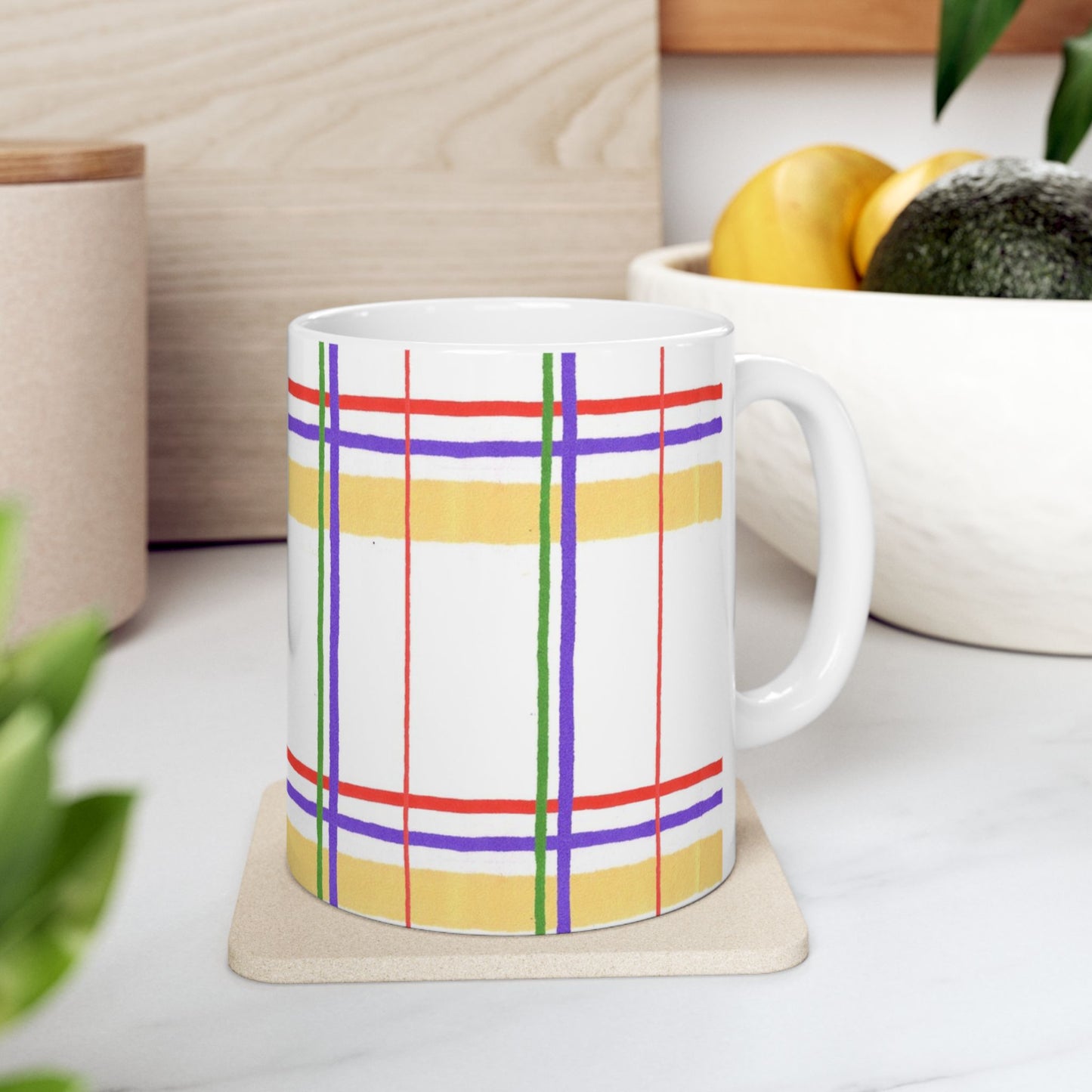 Kitchen Plaid Primary Cup