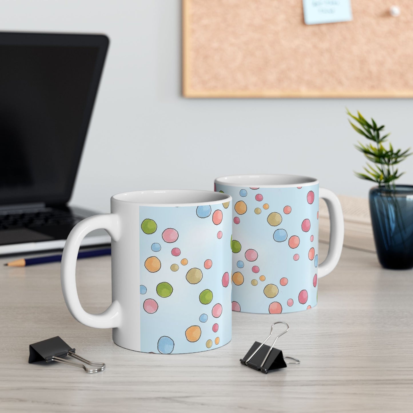 Clown Dots Blue Sky Cup