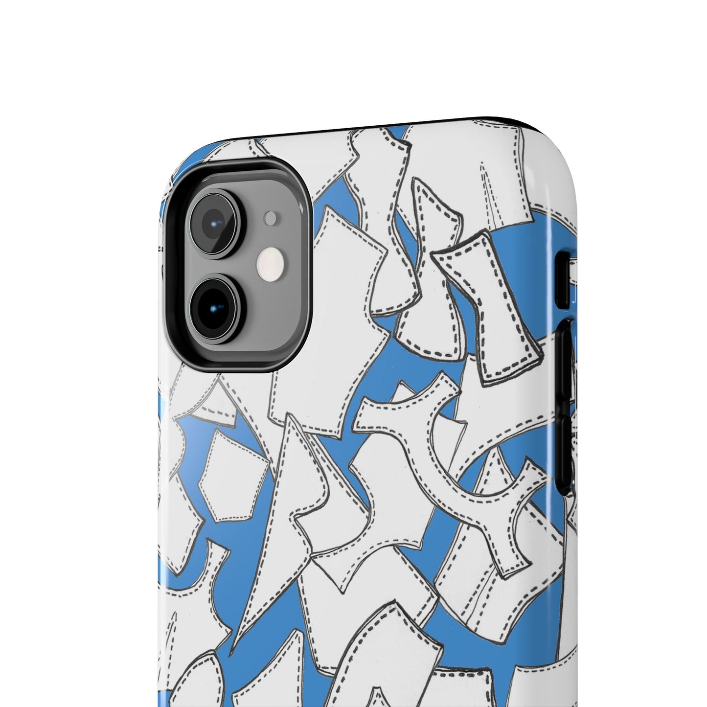 Pattern Pieces Turquoise Phone Case