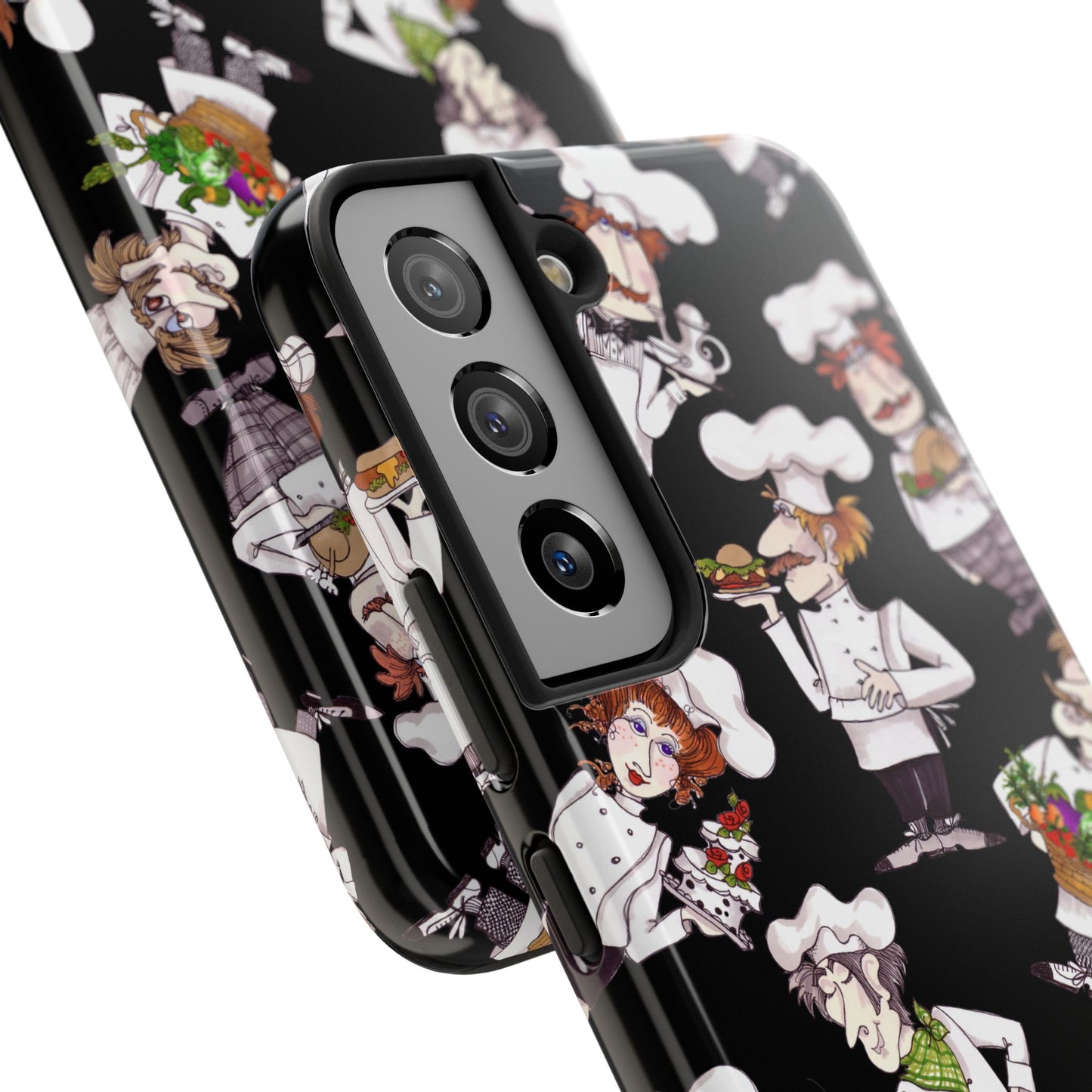 Tossed Chefs Black Phone Case
