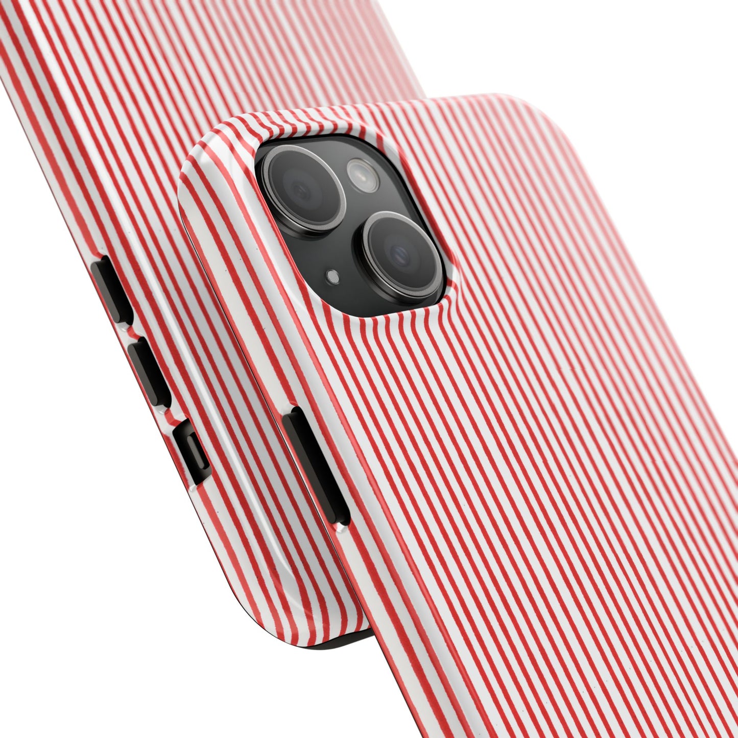 Stripe White / Red Phone Case