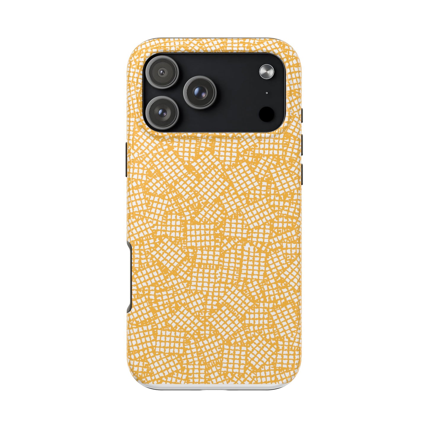 Check Patch Small Yellow Phone Case