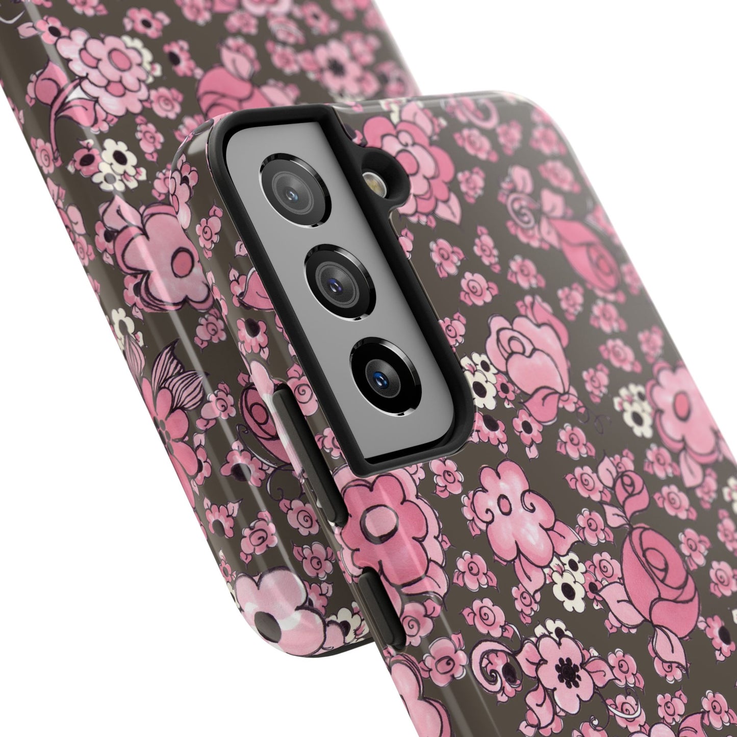 Profuse Posies Mocha Phone Case