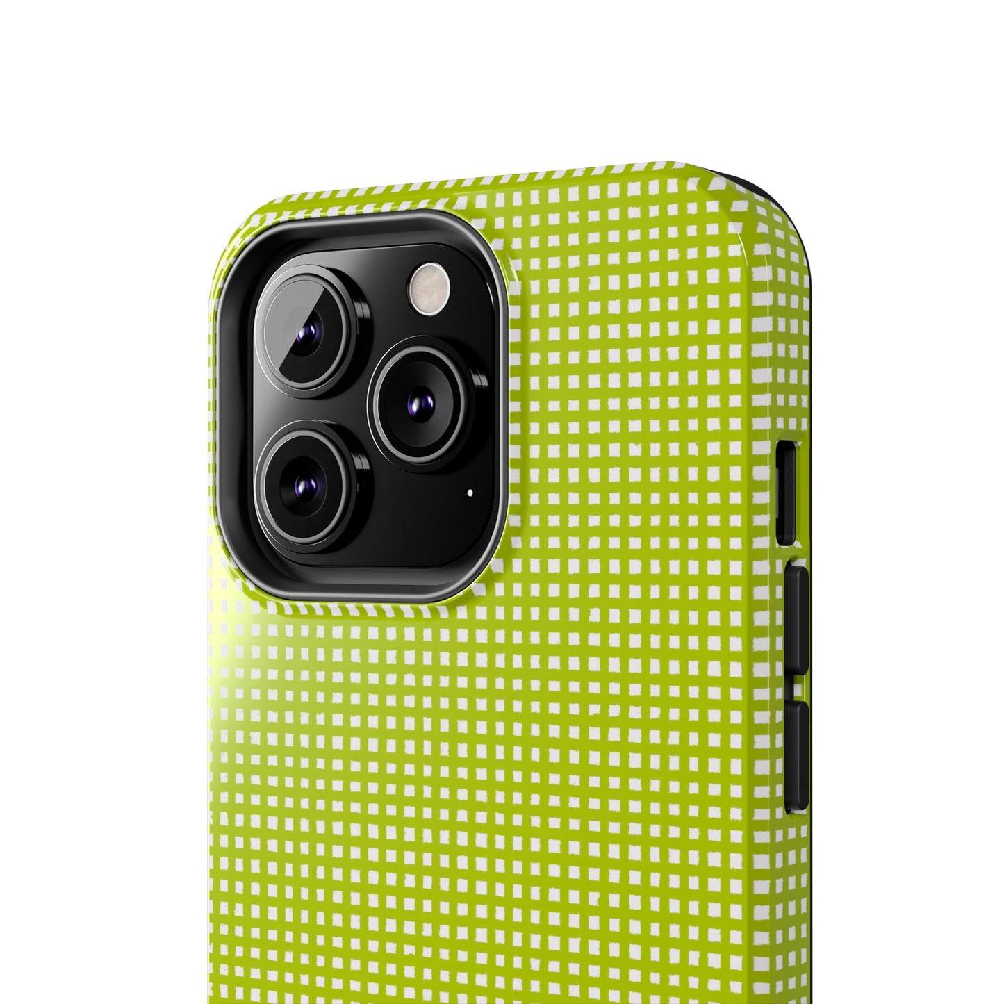 Chipper Check Lime Phone Case