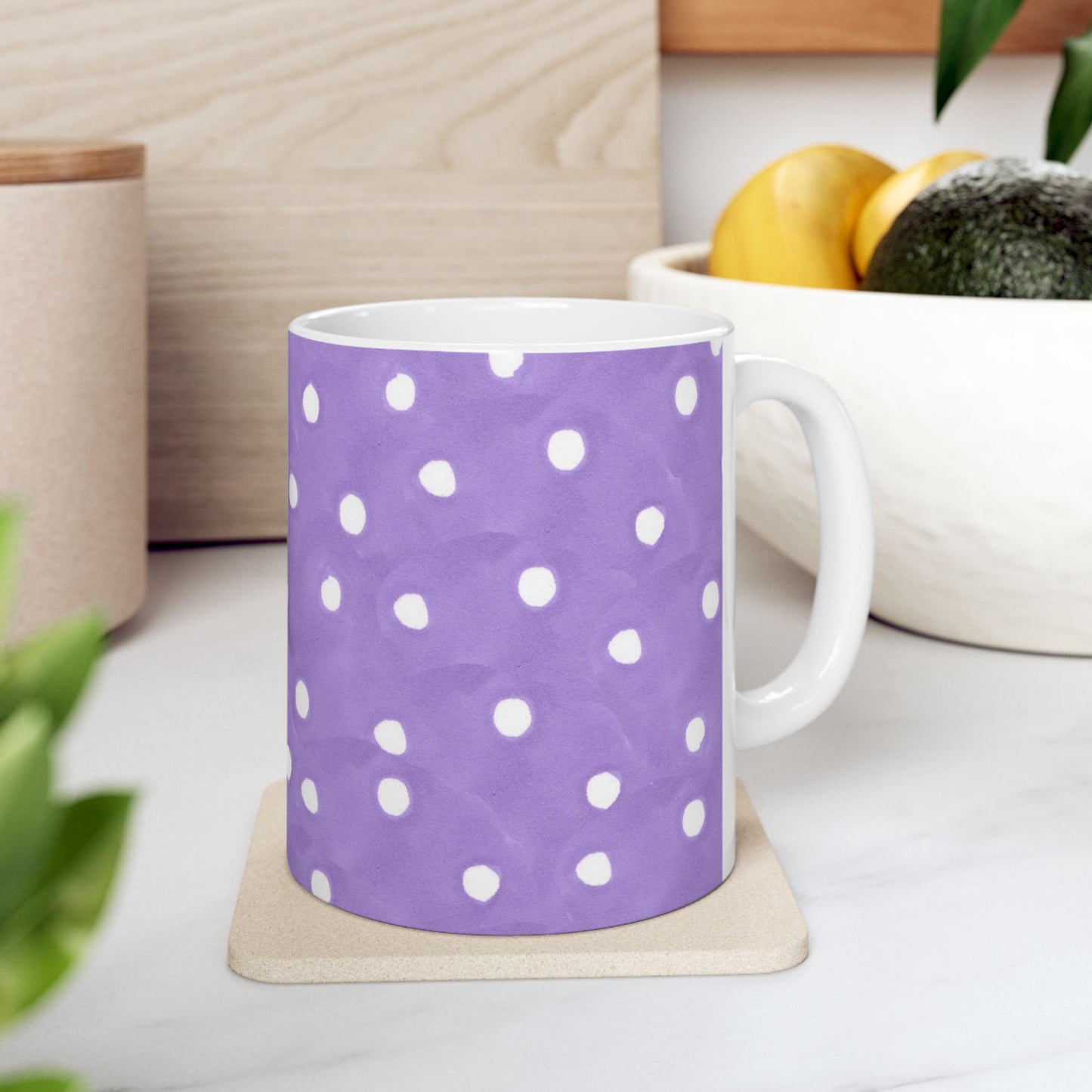 Curious Purple Dots Cup