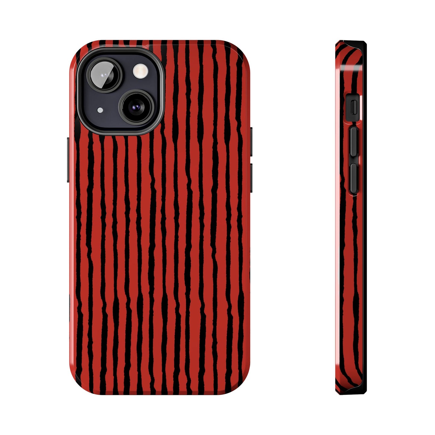 Sorta Stripe Red / Black Phone Case