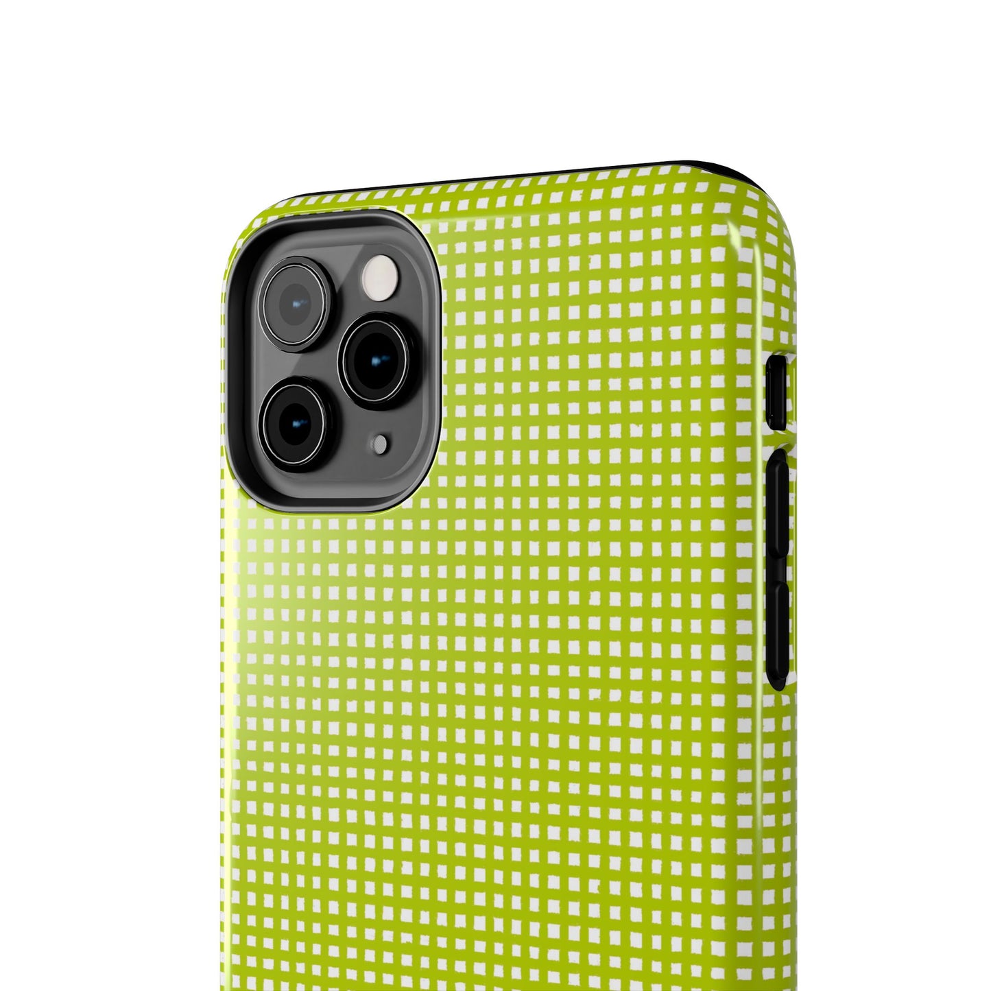 Chipper Check Lime Phone Case