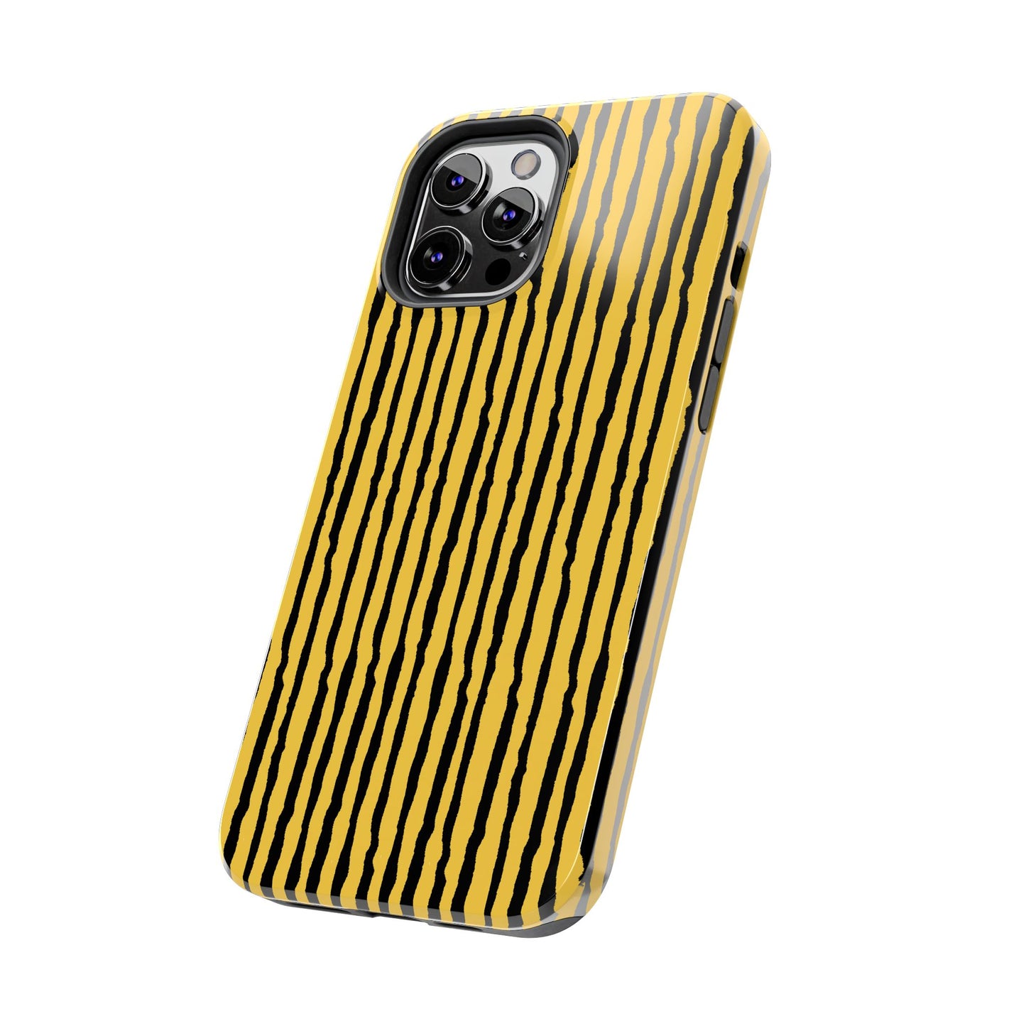 Sorta Stripe Yellow / Black Phone Case
