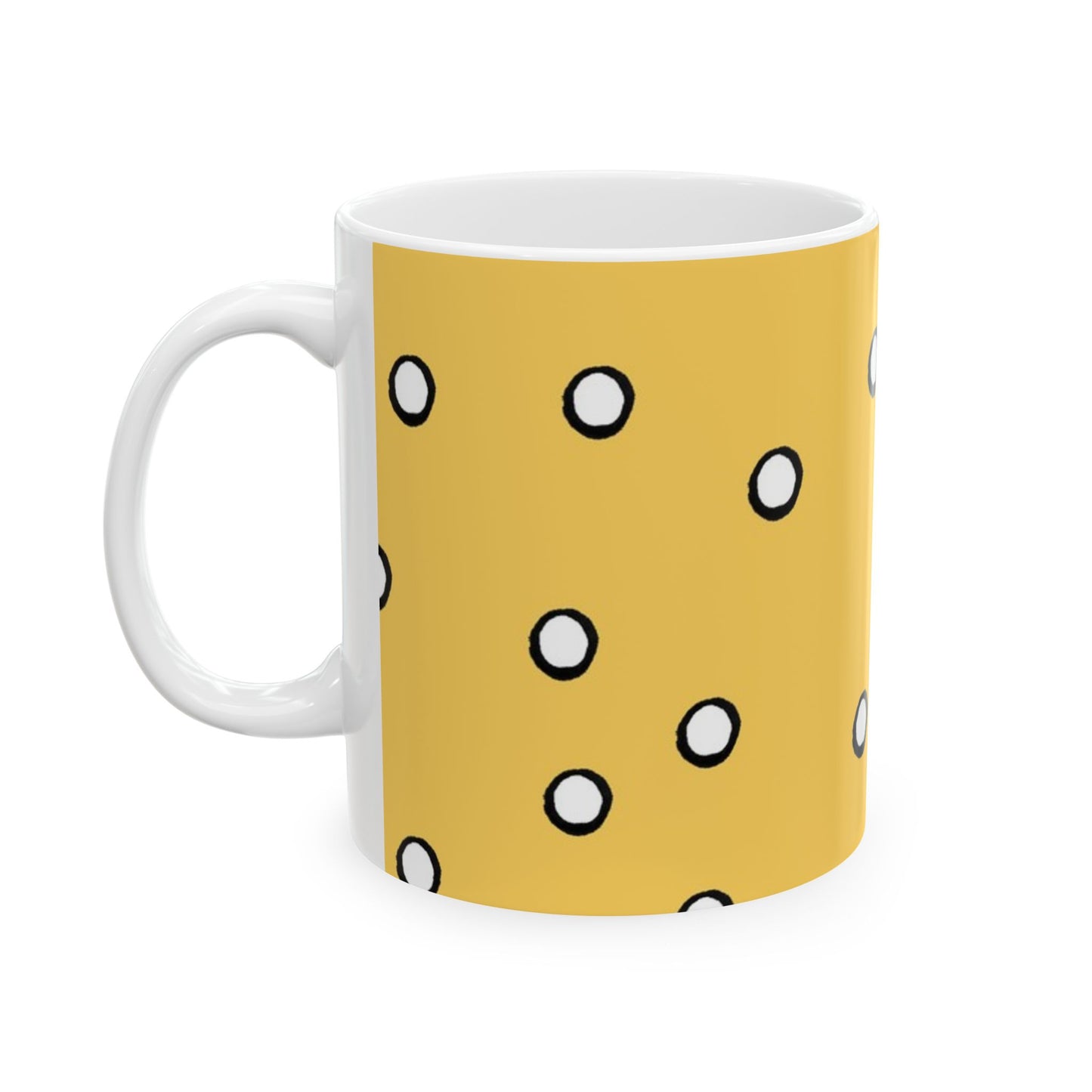 Dots Yellow / White / Black Cup