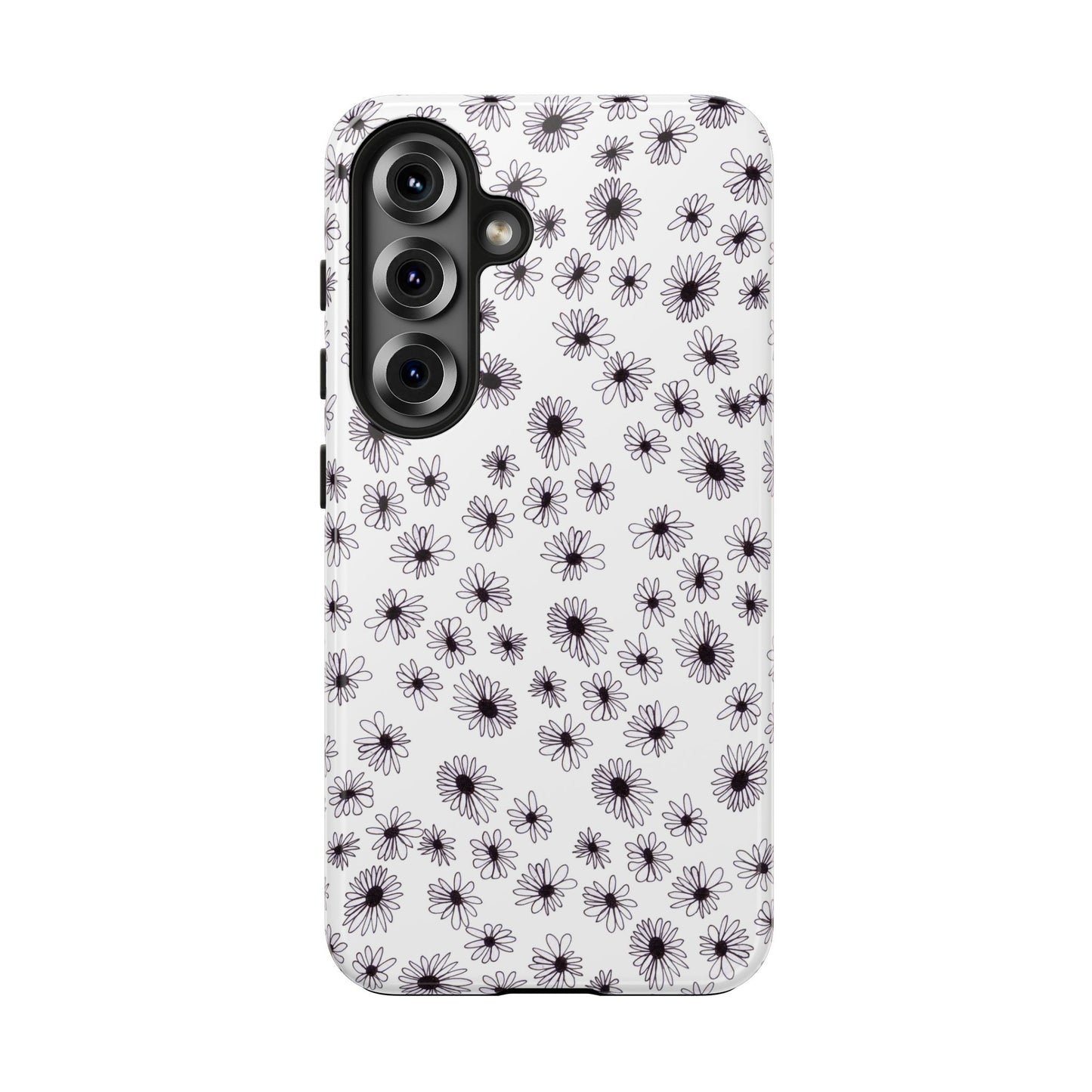 Random Daisy White / Black Phone Case