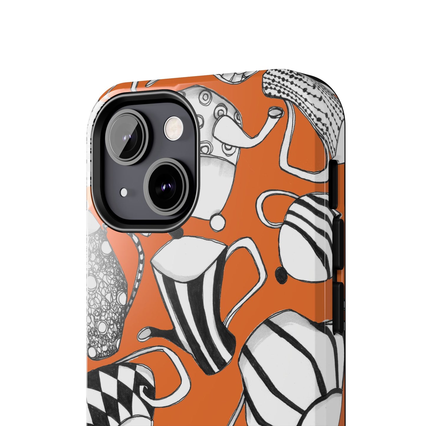 Coffee, Tea Anyone? Orange Phone Case