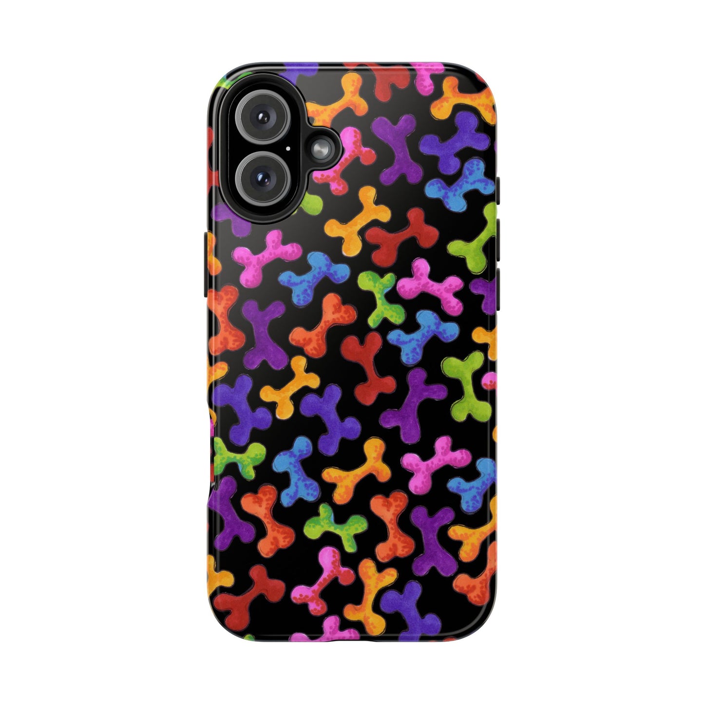 Fancy Bones Black / Multi Phone Case