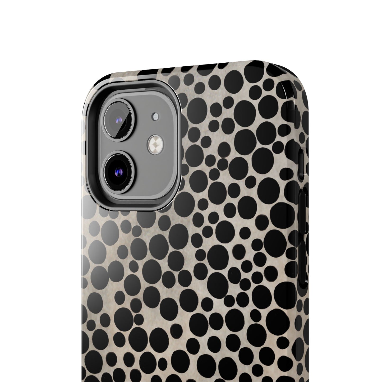 Felt Dots Silver Phone Case