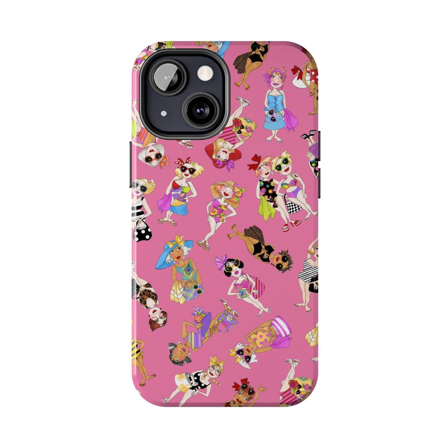 Tossed Beauties Pink Phone Case
