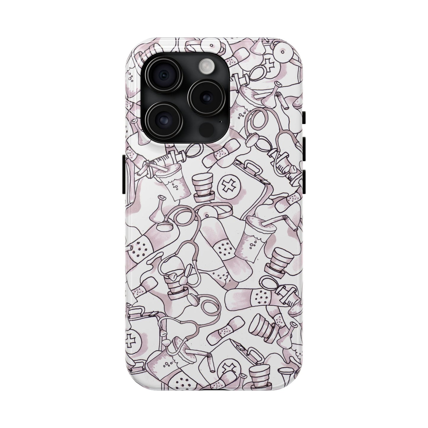 Med Stuff White Phone Case