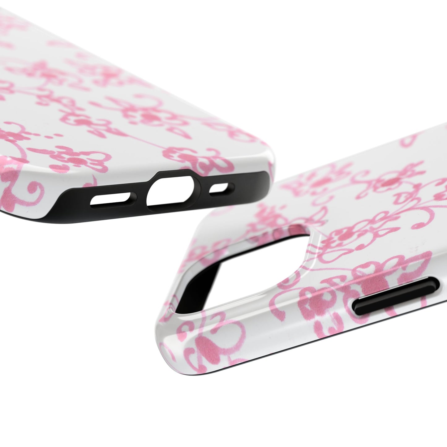 Juliette Ladies White / Pink Flowers Phone Case