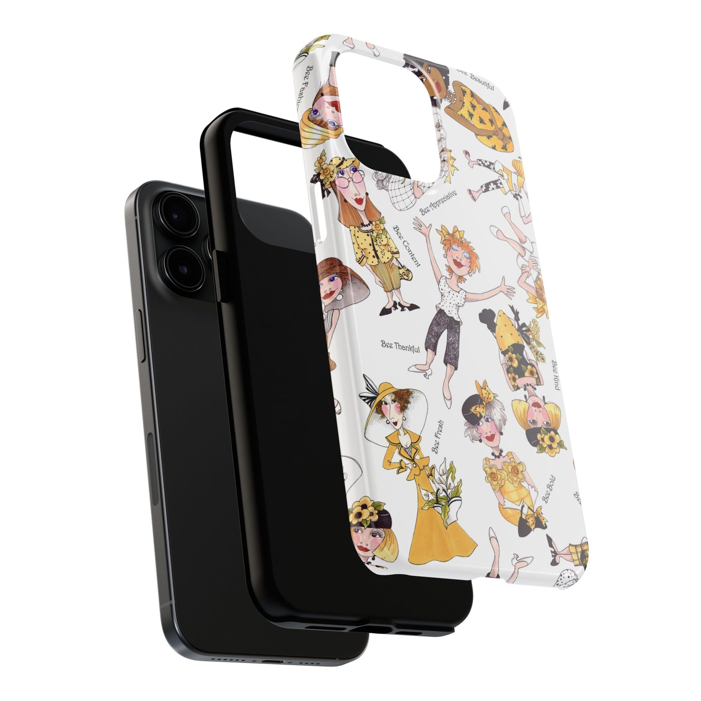 Bee Tossed White Phone Case