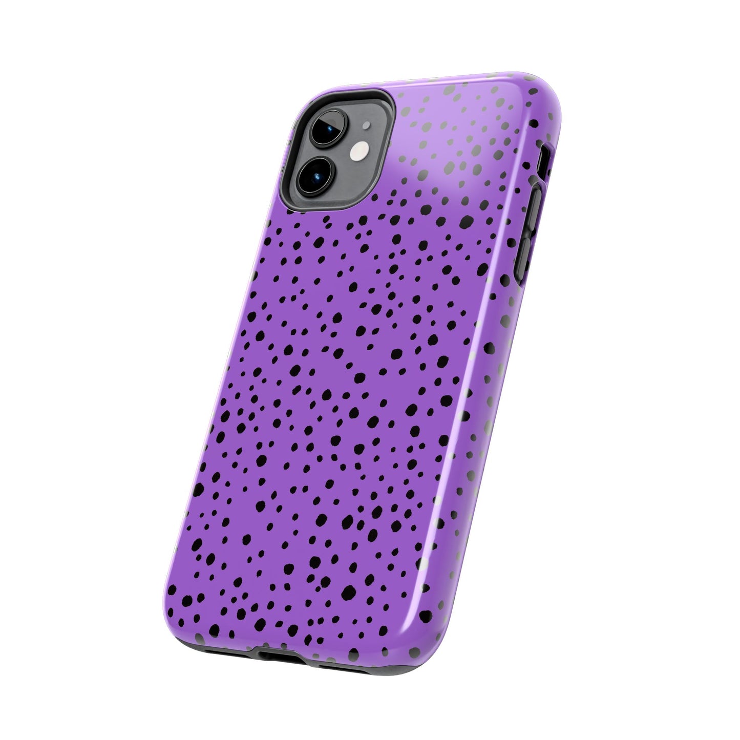 Pepper Dots Purple / Black Phone Case
