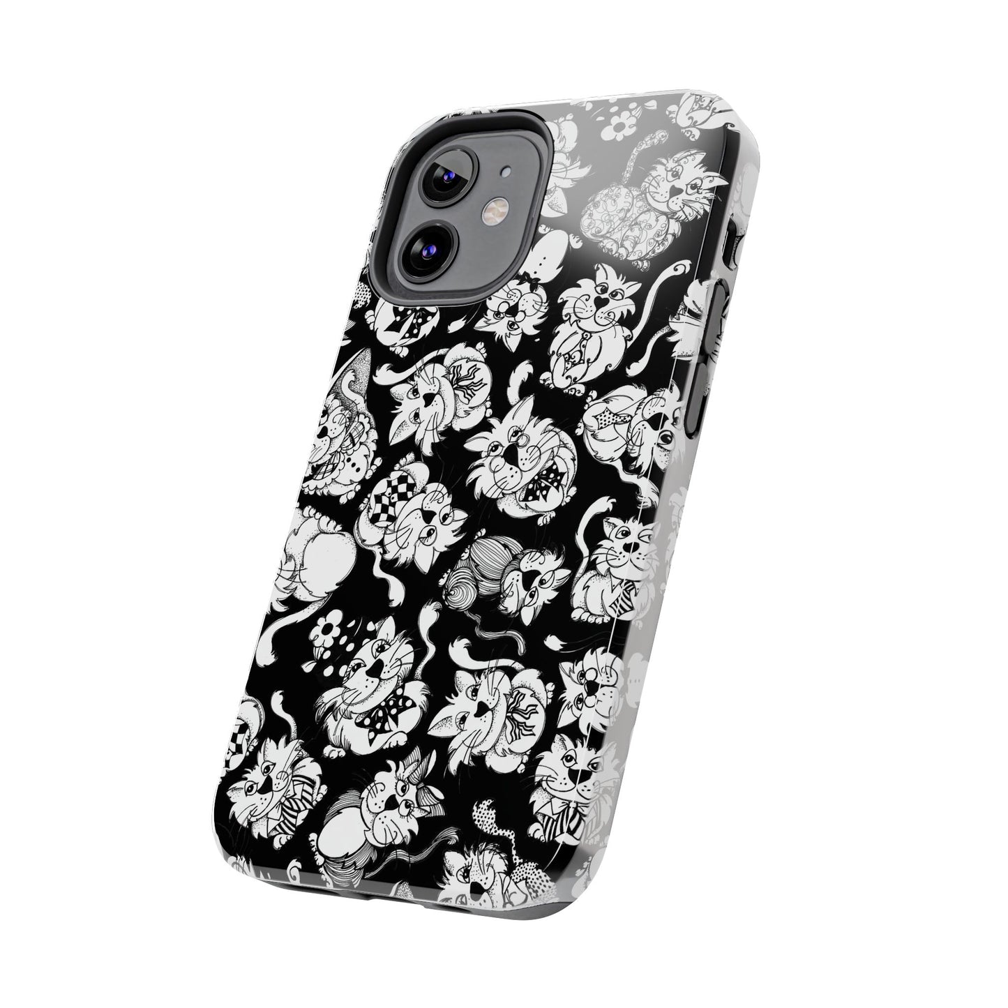 So Kitties Tossed Black Phone Case