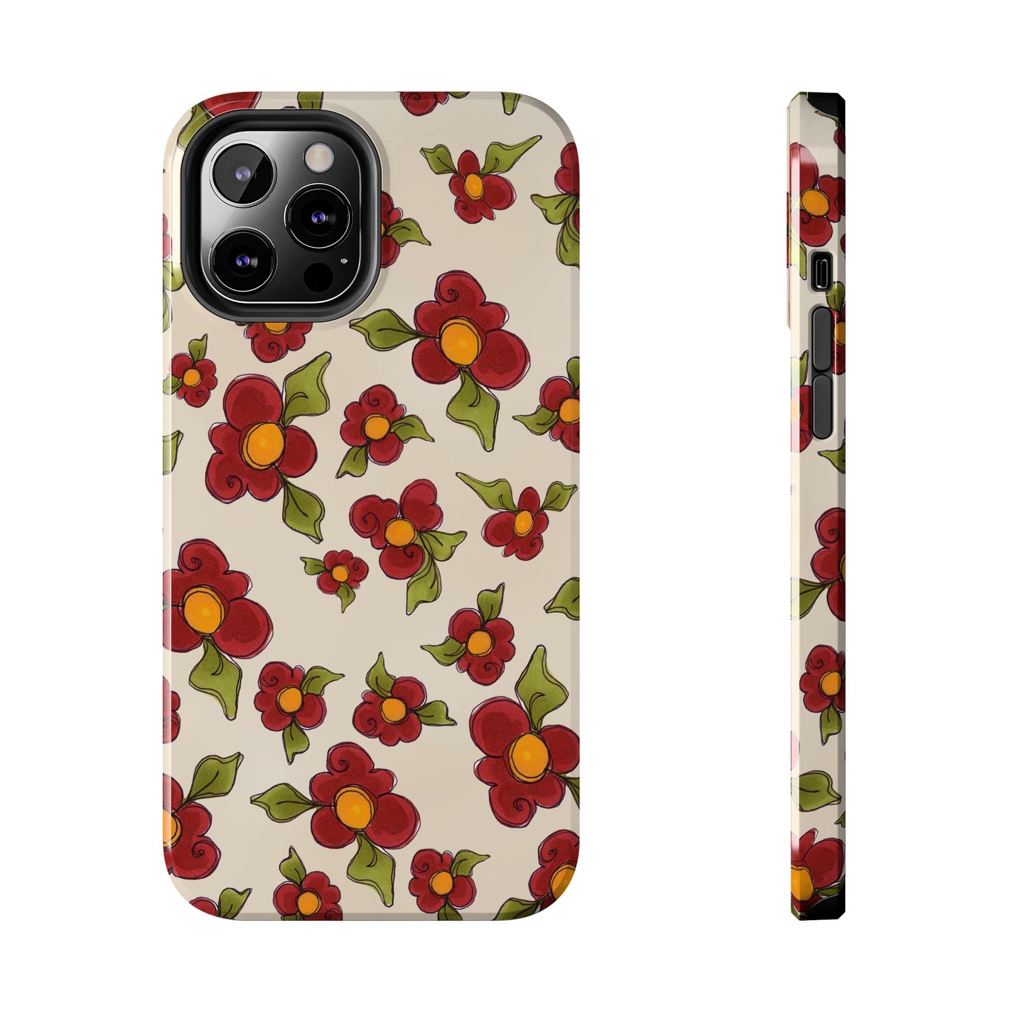 Chili Pepper Daisies Phone Case