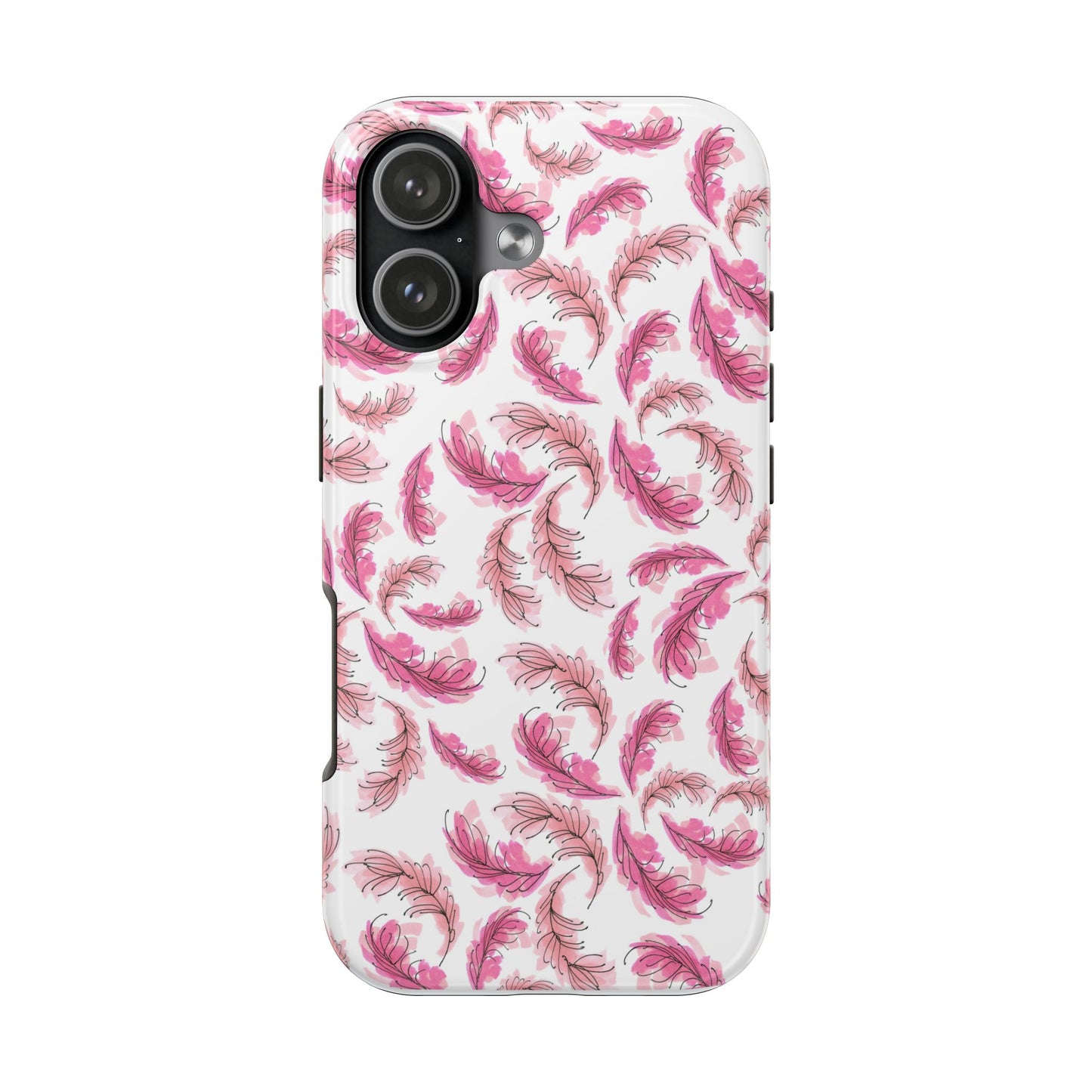 Flam Feathers White Phone Case