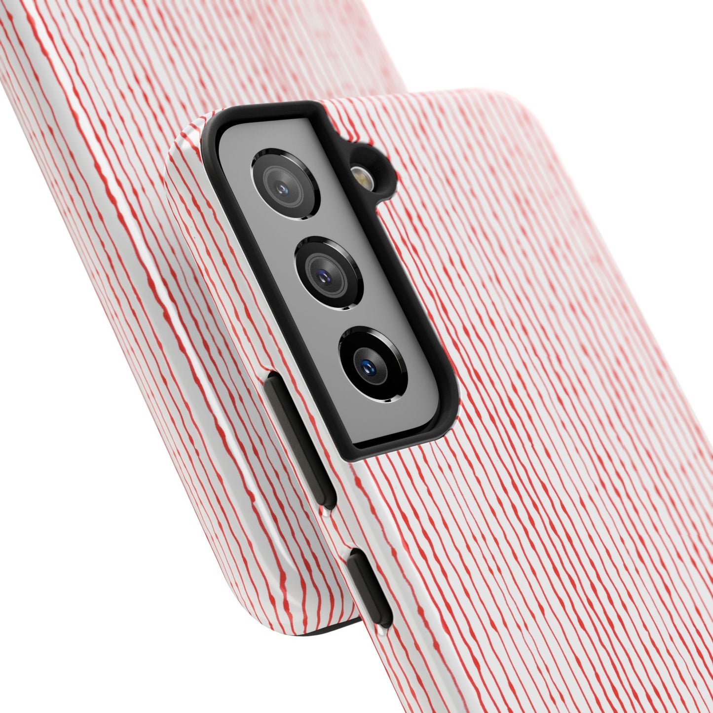 Faux Seersucker White / Red Phone Case