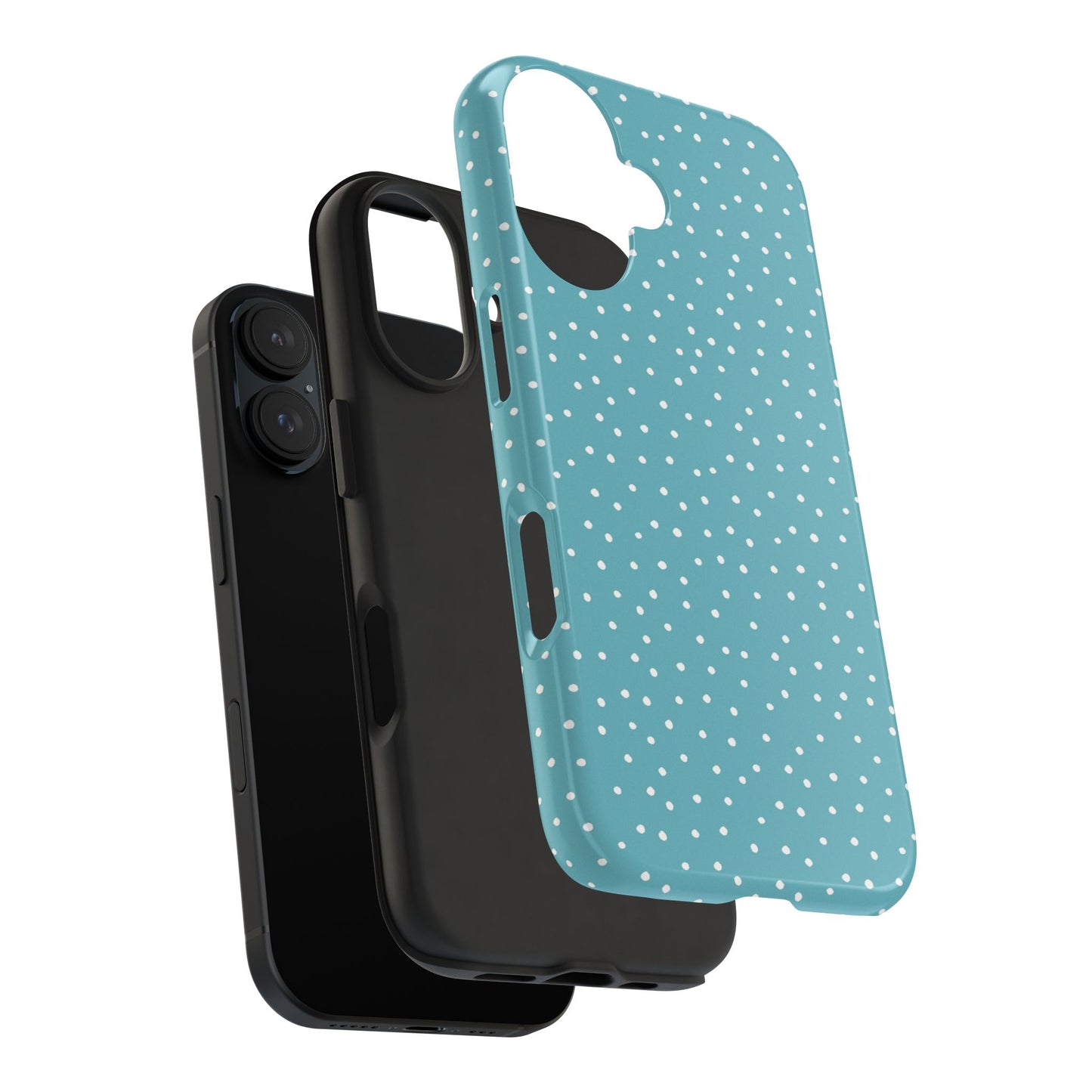 Dinky Dots Turquoise / White Phone Case