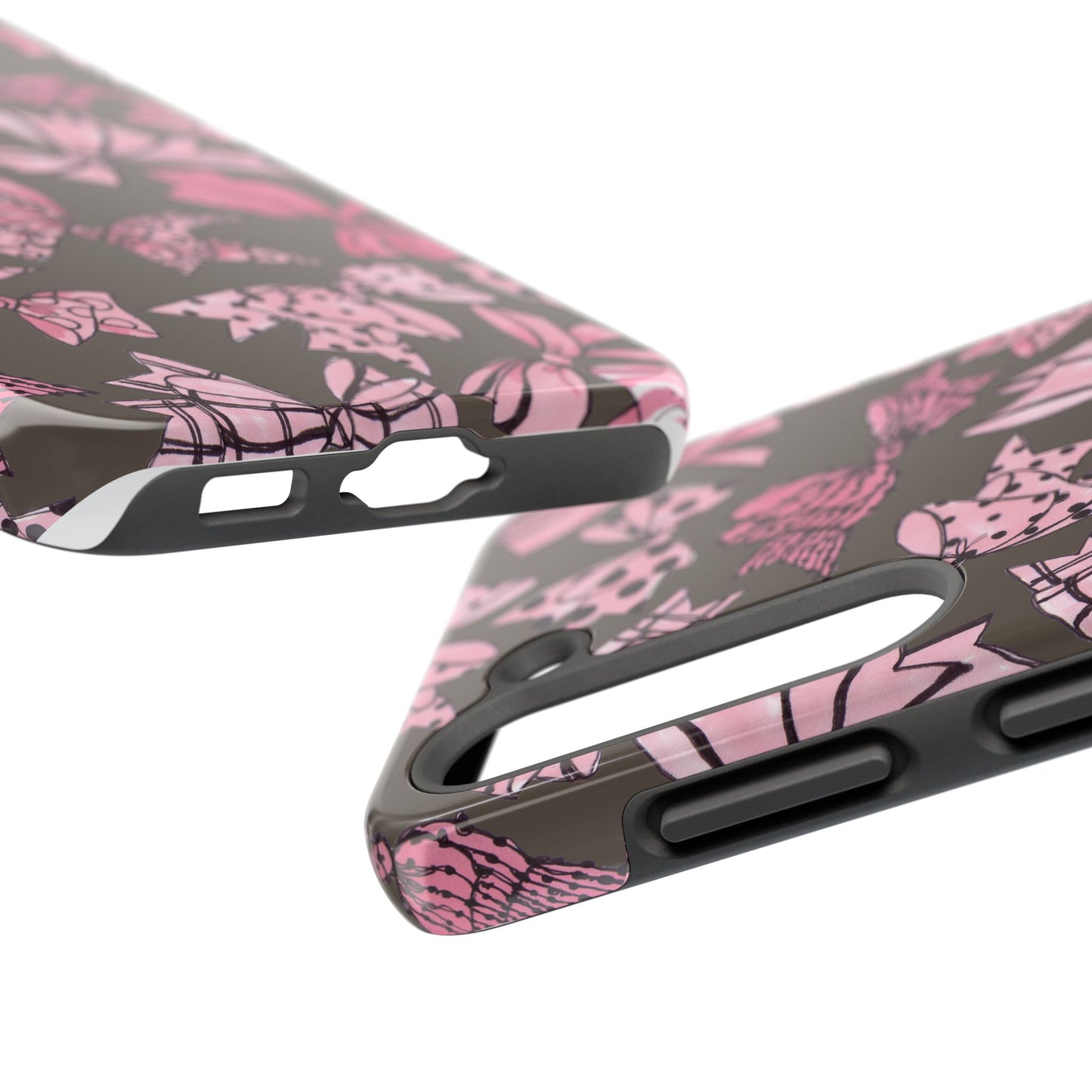 Blushing Bows Mocha Phone Case