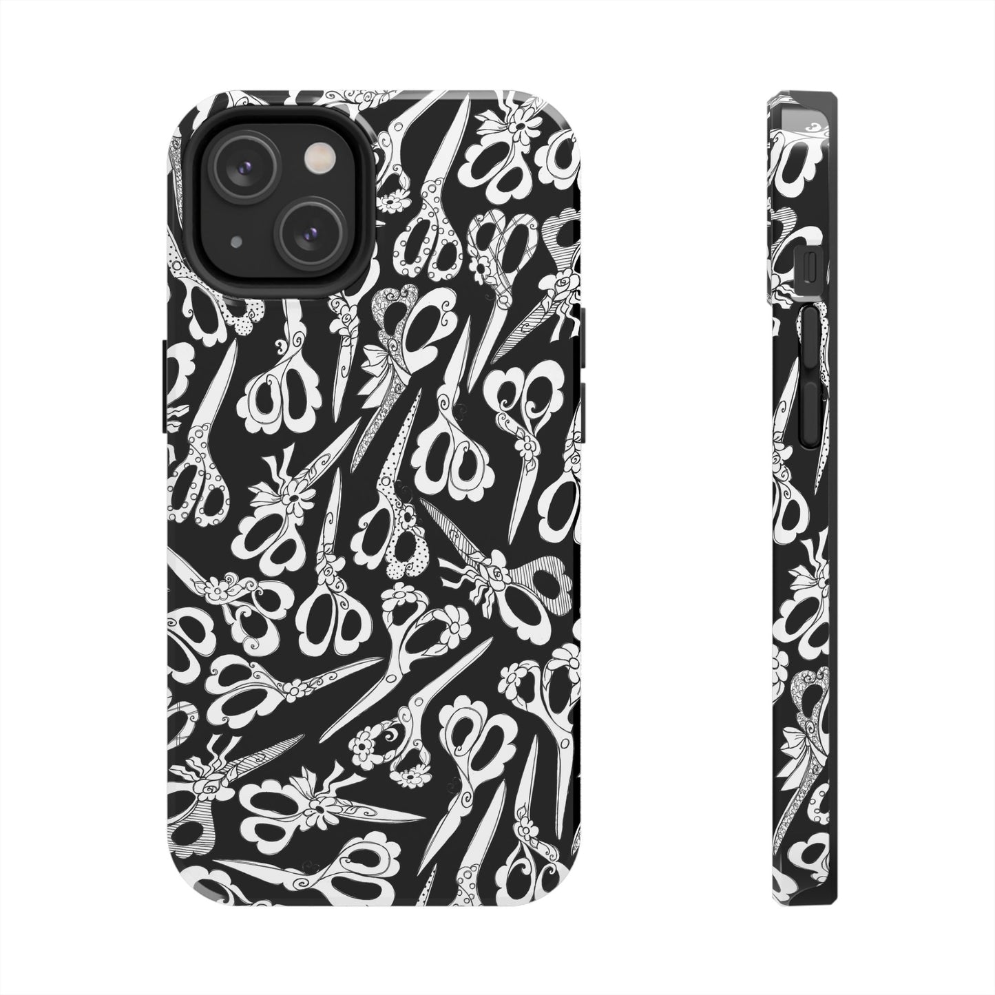 Scissor Blizzard Black Phone Case