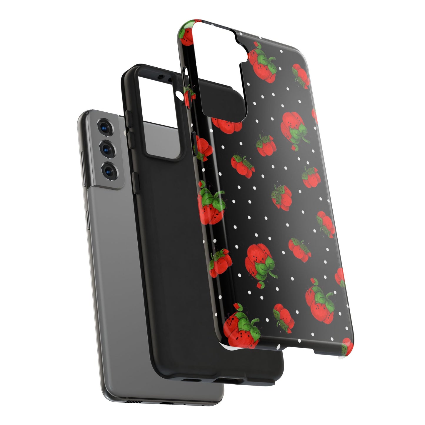 Pin Dots Black Phone Case