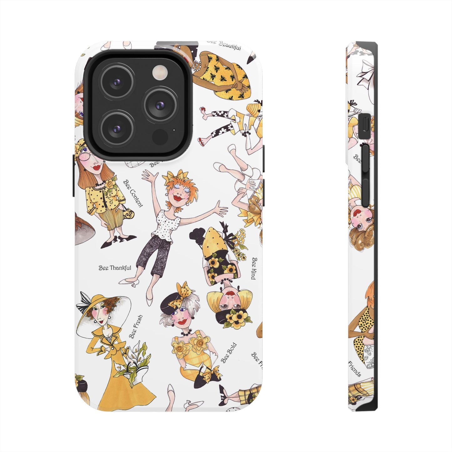 Bee Tossed White Phone Case