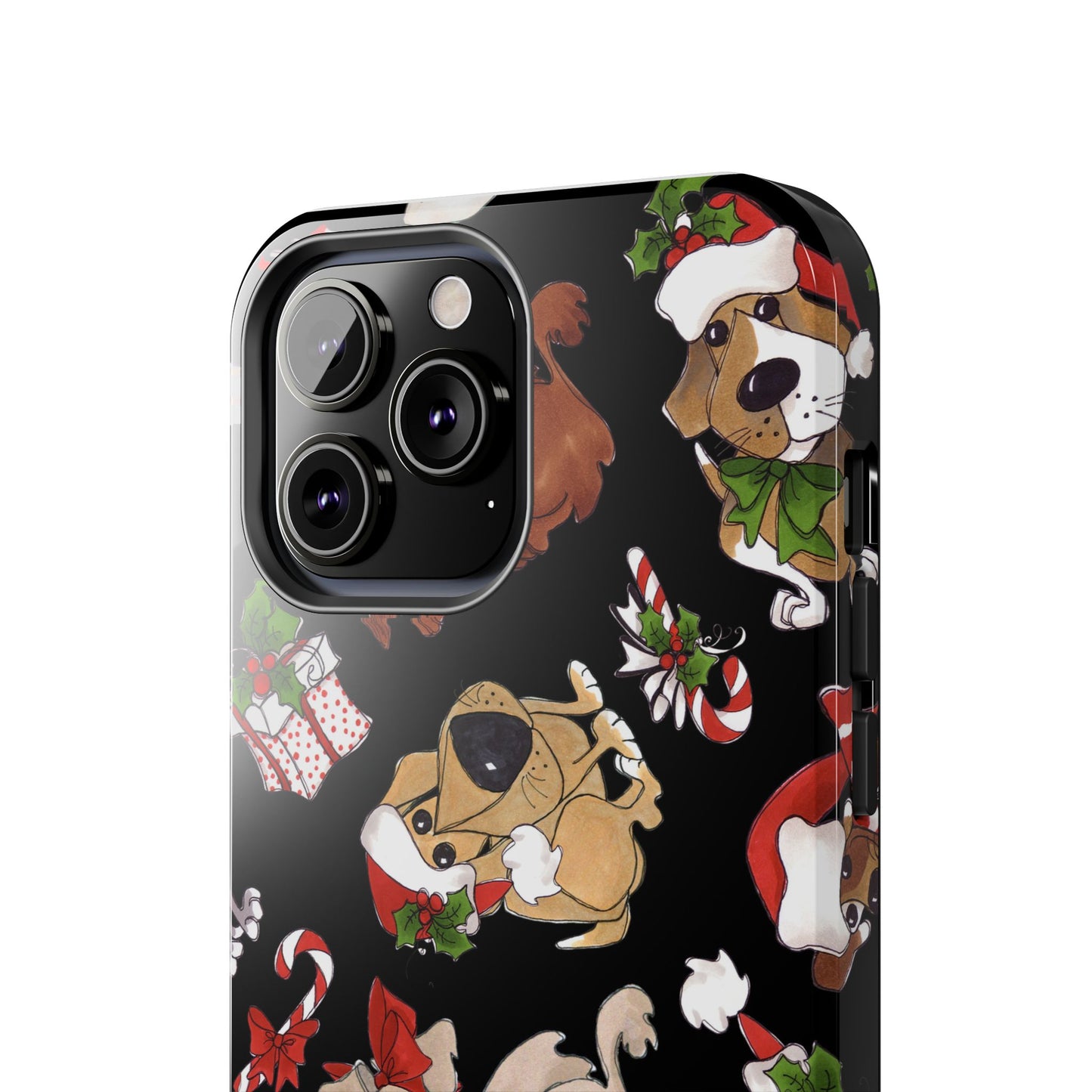 Doggie Toss Black Phone Case