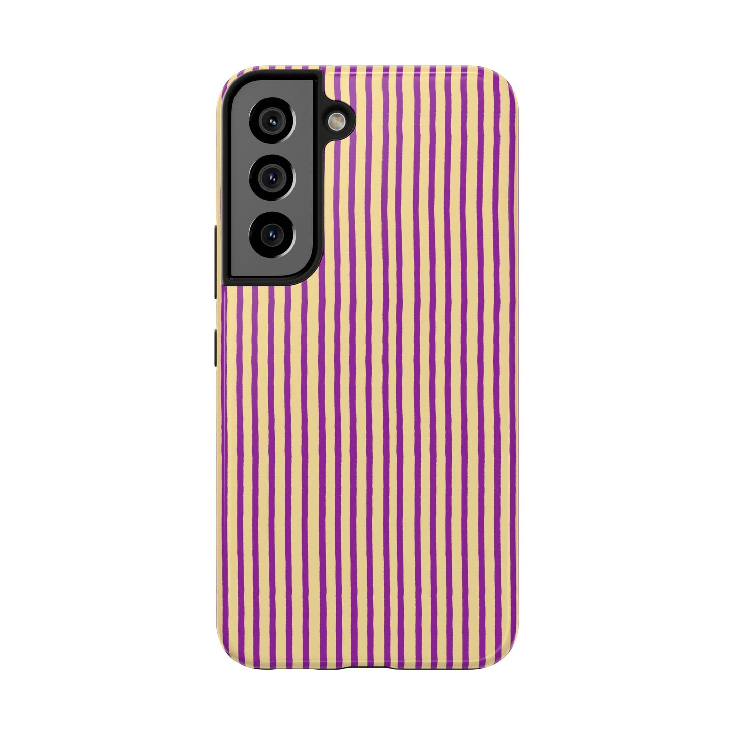 Stripe Yellow / Purple Phone Case