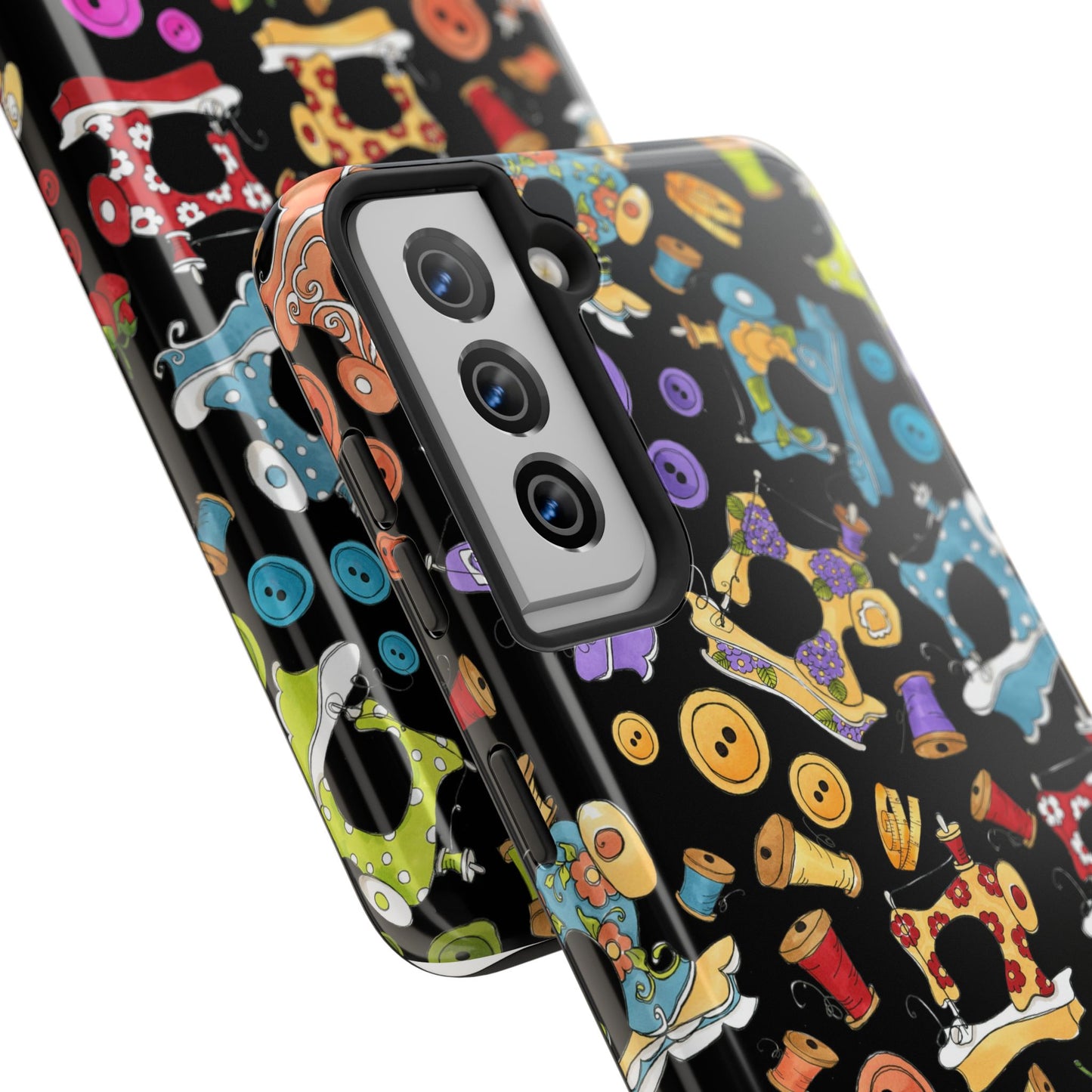 Sew Assorted Black Phone Case