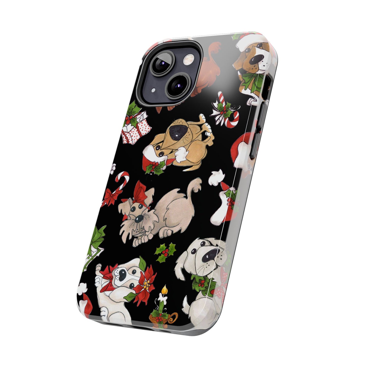 Doggie Toss Black Phone Case