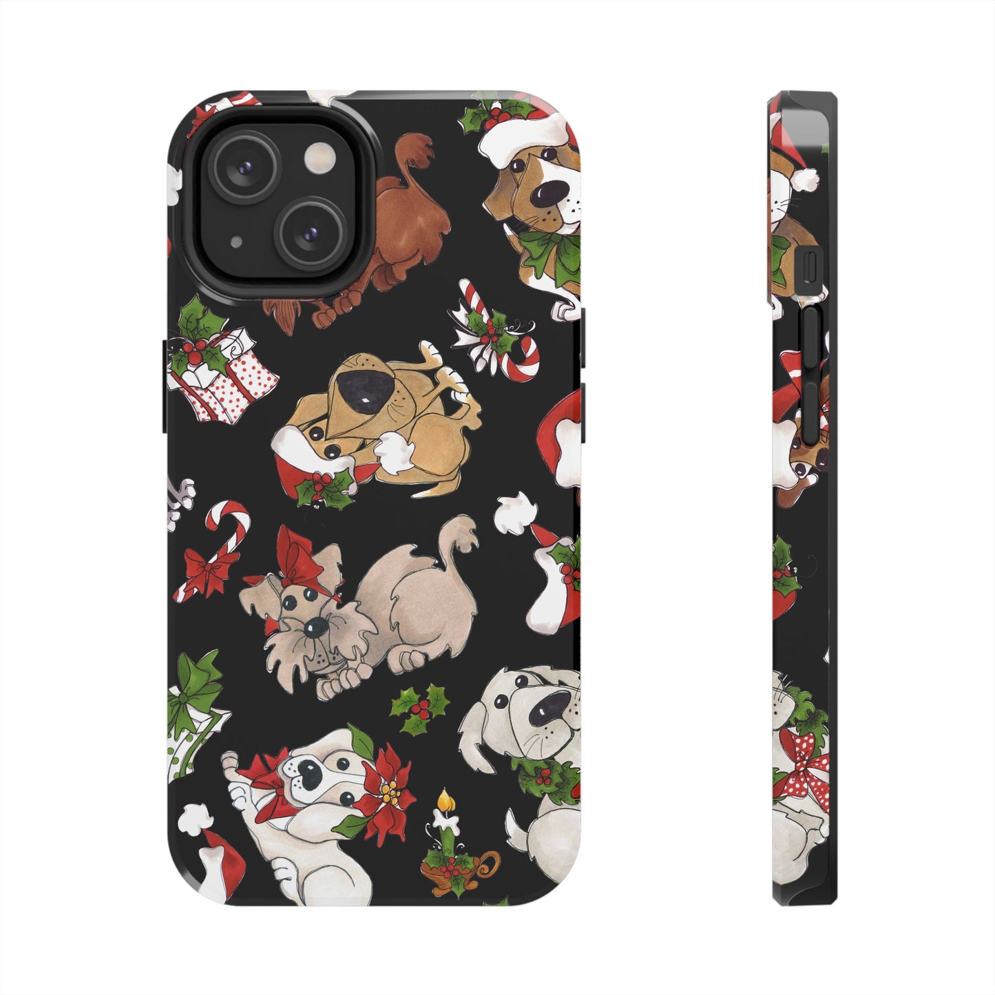 Doggie Toss Black Phone Case