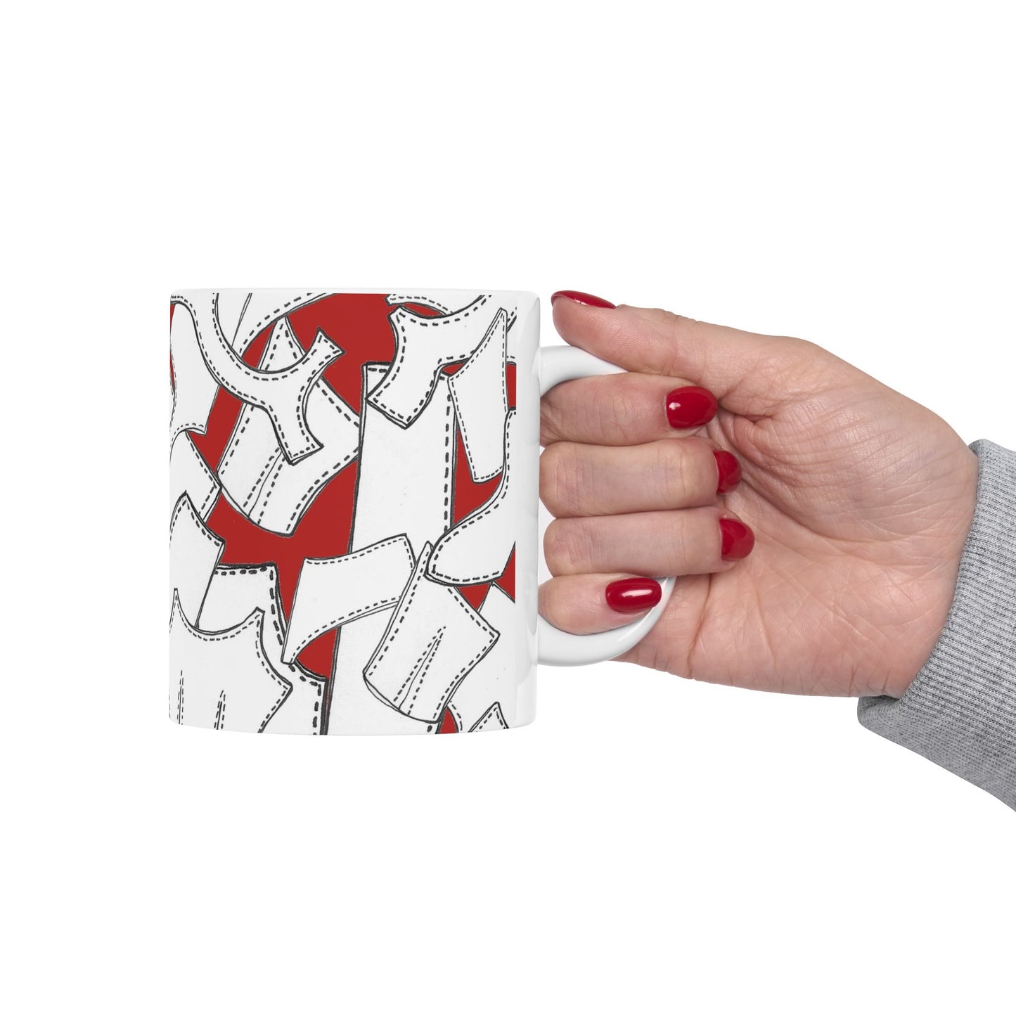 Pattern Pieces Red Cup