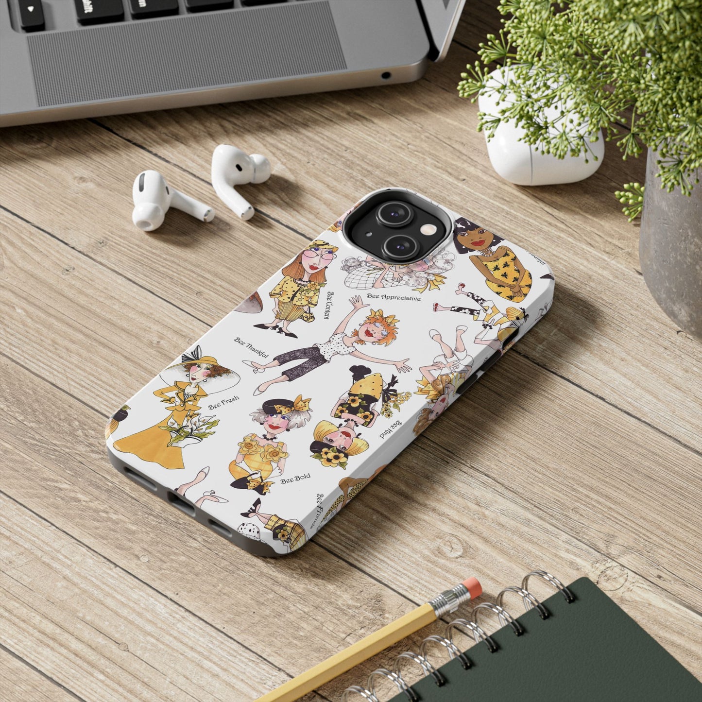 Bee Tossed White Phone Case