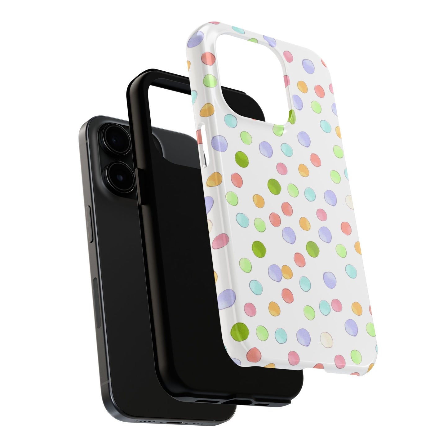 Happy Dots White Phone Case