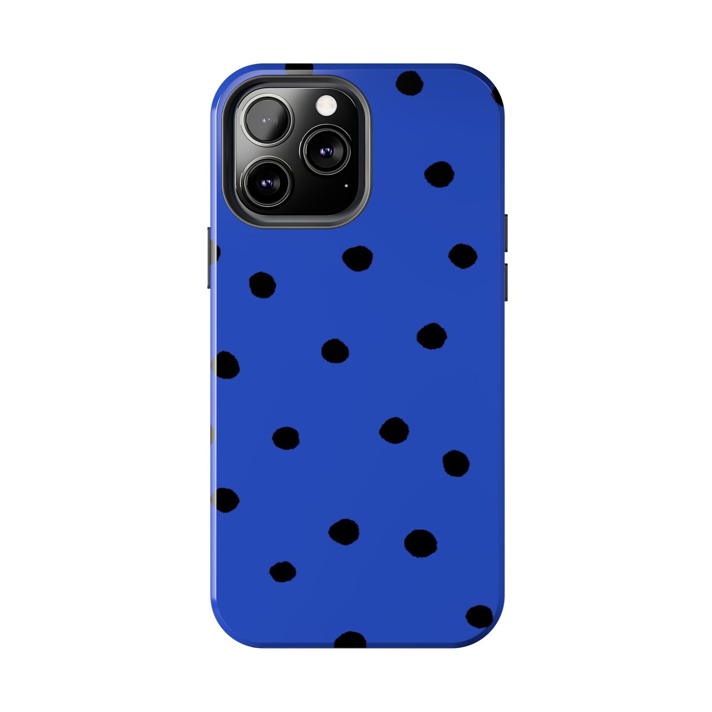 Dinky Dots Blue / Black Phone Case