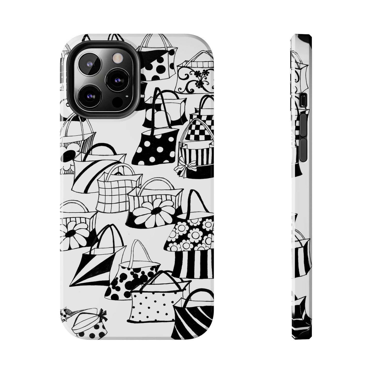 Totes White / Black Phone Case