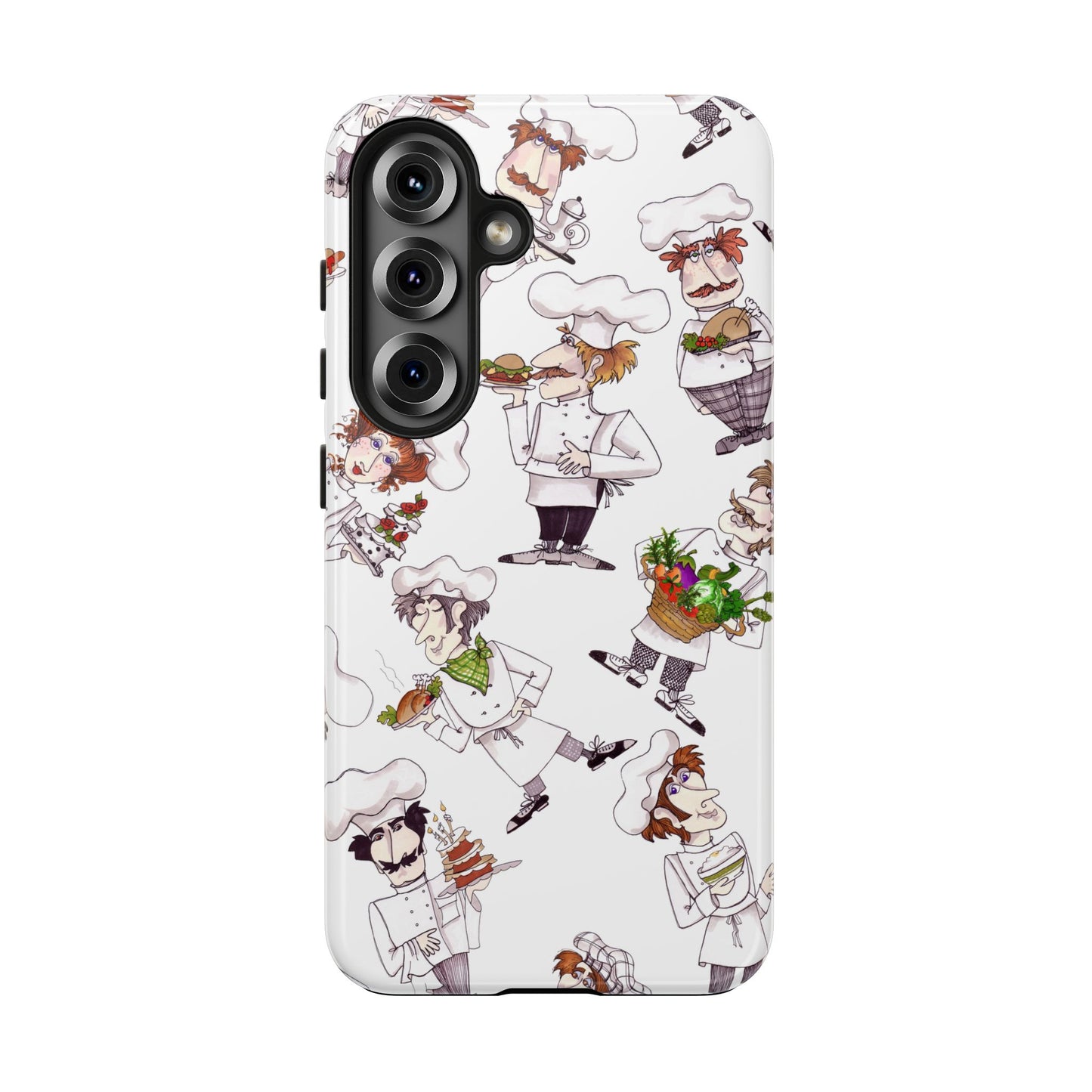 Tossed Chefs White Phone Case