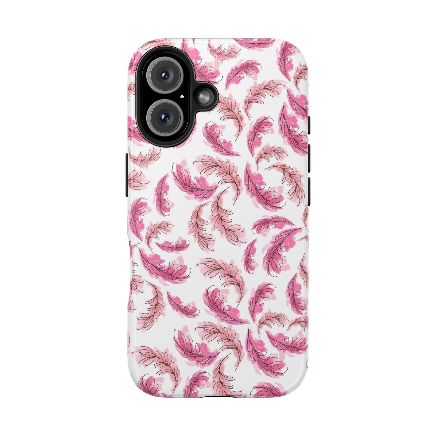 Flam Feathers White Phone Case
