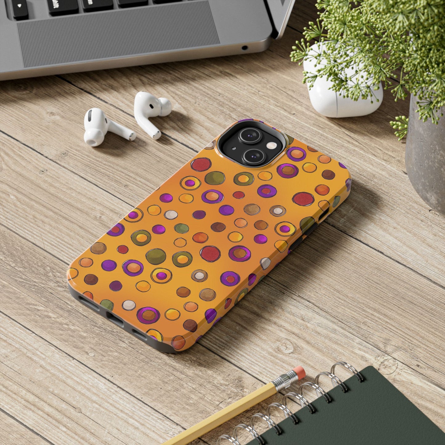 Double Dot Yellow Phone Case