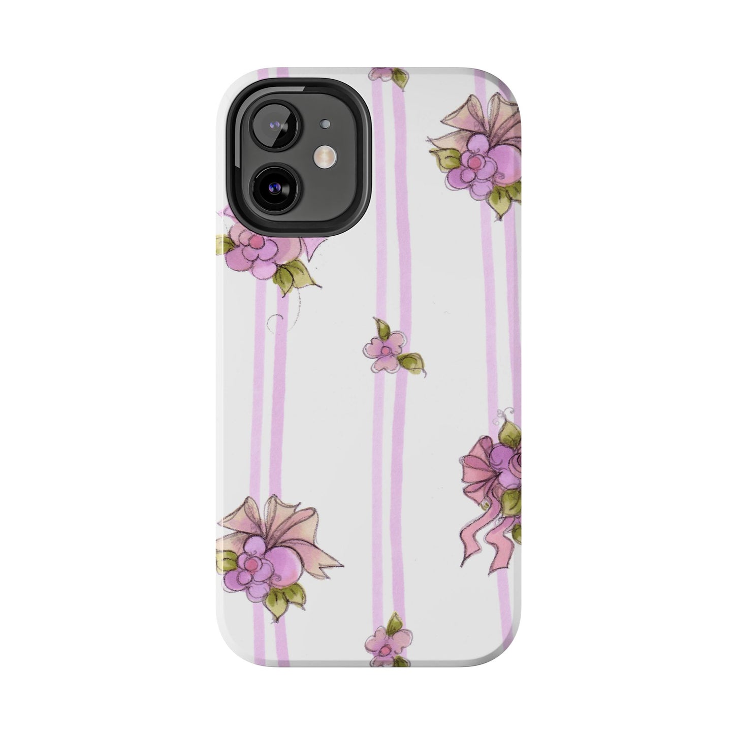 Flower Model Flower Stripe Phone Case