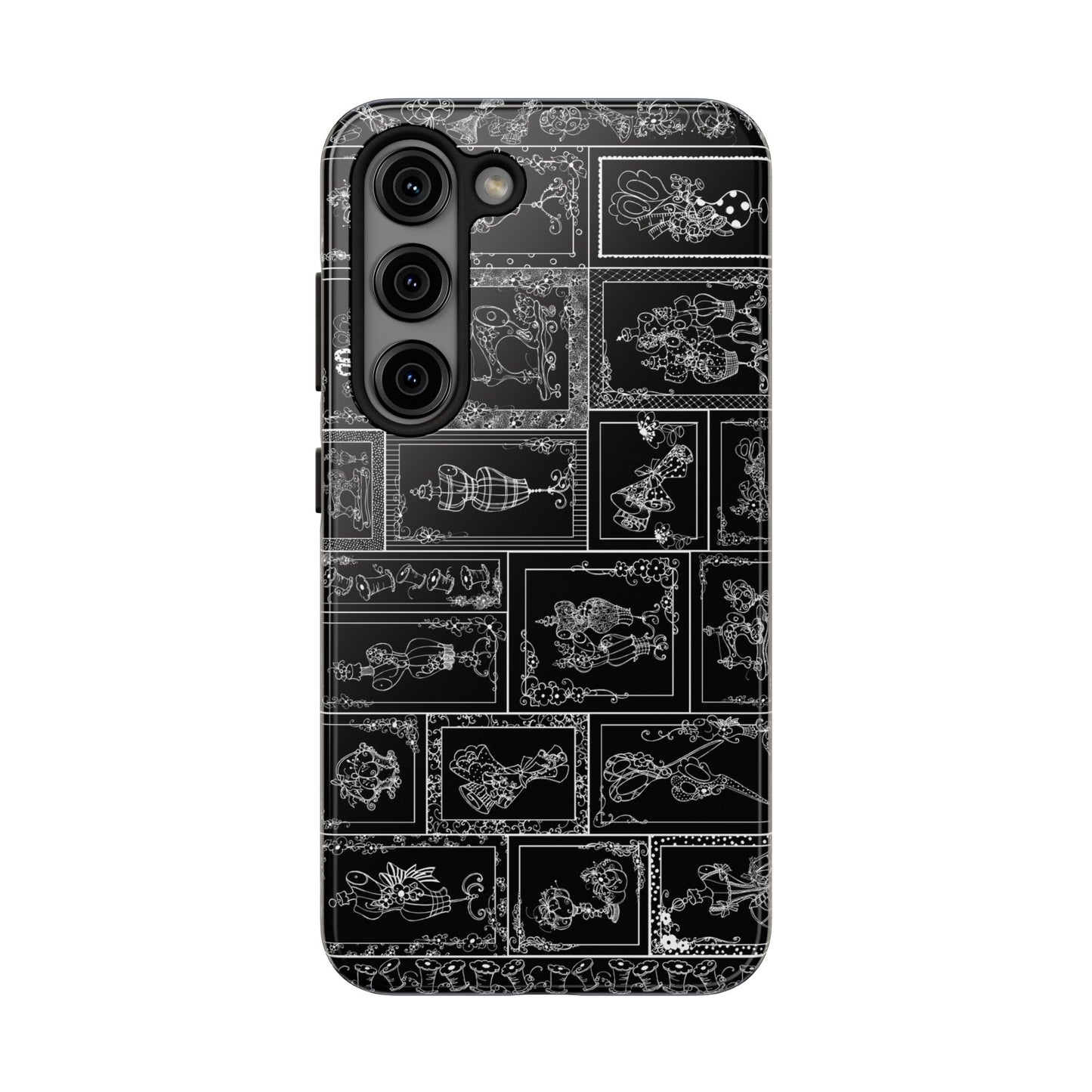 Sew Fancy Black Phone Case